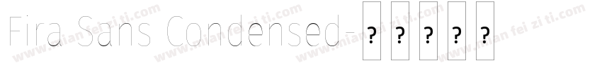 Fira Sans Condensed字体转换